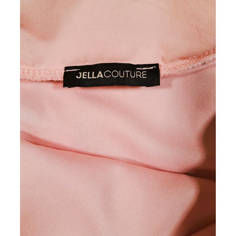 Jella Couture Pink Lace Mesh Tiered Skirt Womens Size M‎  Made in USA